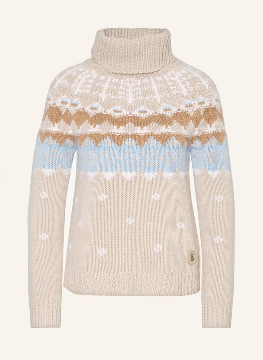 BOGNER Cashmere-Pullover SAMIA, Farbe: ECRU/ BEIGE/ HELLBLAU(Bild 1)