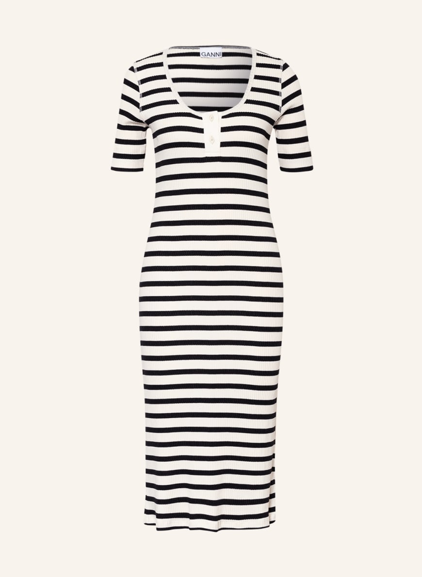 GANNI Dress, Color: WHITE/ BLACK (Image 1)