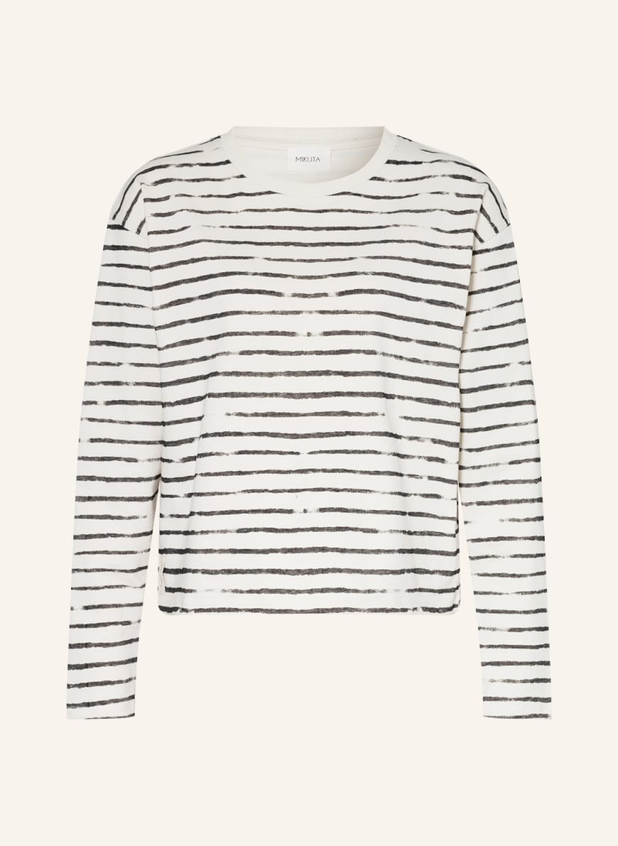 MIKUTA Long sleeve shirt, Color: WHITE/ BLACK (Image 1)