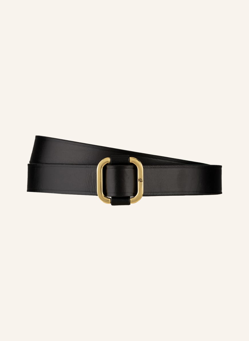 LAUREN RALPH LAUREN Leather belt, Color: BLACK (Image 1)