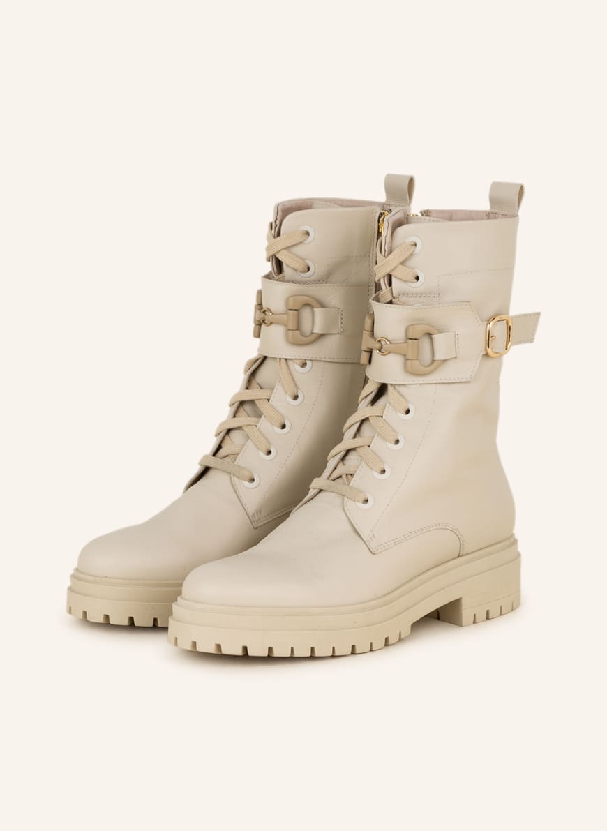 darling harbour Lace-up boots, Color: BEIGE (Image 1)