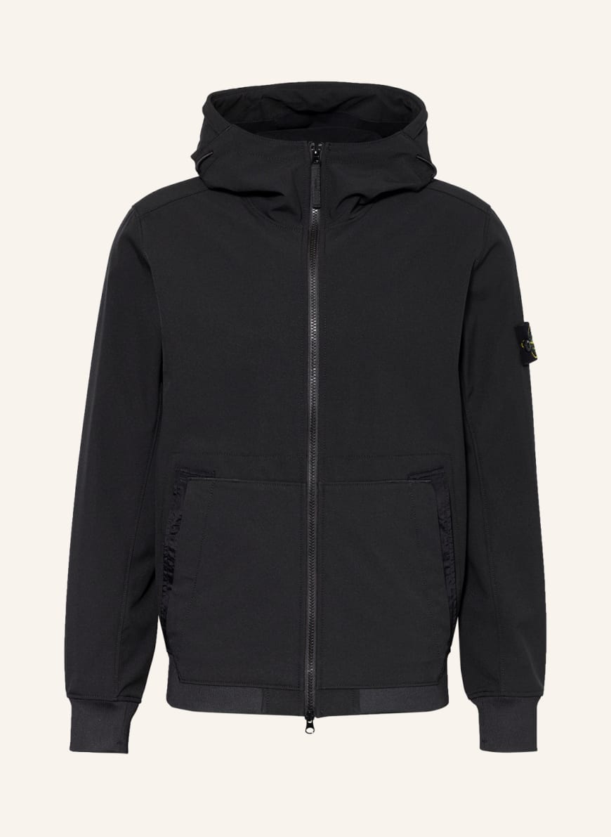 STONE ISLAND Softshell jacket , Color: BLACK(Image 1)