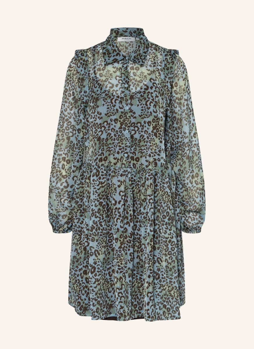 MOSS COPENHAGEN Kleid KATRIANA MORCCO, Farbe: HELLBLAU/ HELLGRÜN/ DUNKELBRAUN(Bild 1)