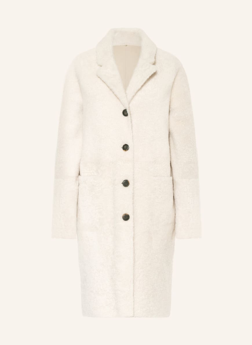 BENEDETTA NOVI Lambskin coat SERENA reversible, Color: CREAM (Image 1)