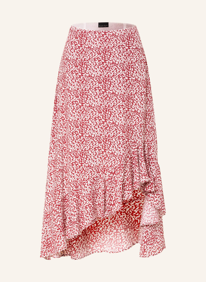 Phase Eight Skirt LARA with frills , Color: DARK RED/ ECRU(Image 1)