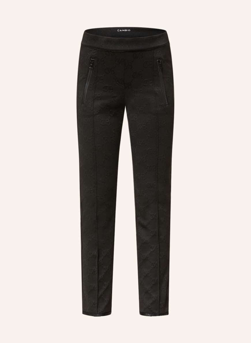 CAMBIO Trousers RANEE with glitter thread , Color: BLACK (Image 1)