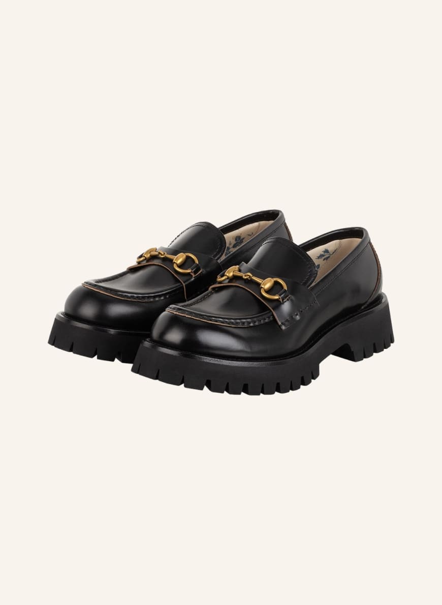 gucci platform loafers