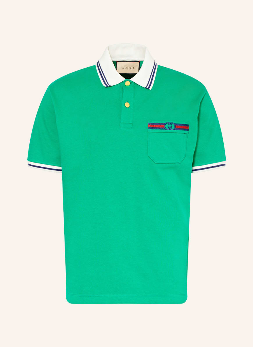 GUCCI Jersey polo shirt , Color: GREEN(Image 1)
