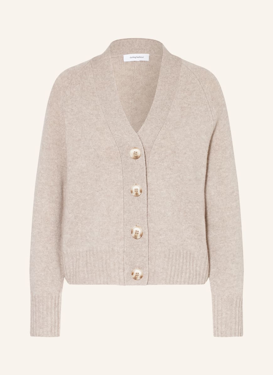 darling harbour Cardigan with cashmere , Color: BEIGE (Image 1)