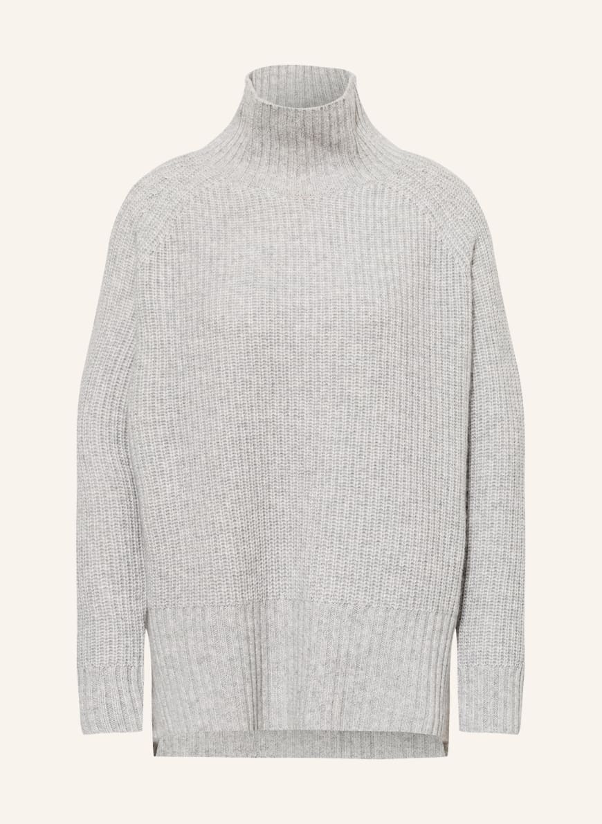 darling harbour Sweater with cashmere , Color: LIGHT GRAY(Image 1)