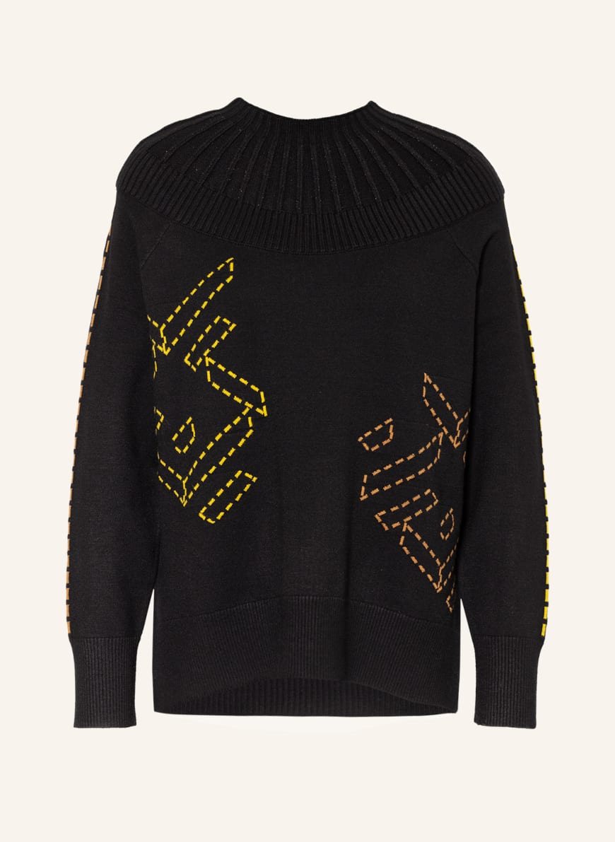 SPORTALM Sweater with glitter thread, Color: BLACK(Image 1)