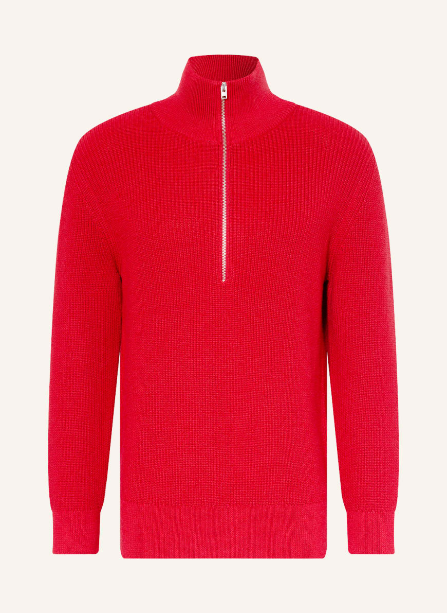 CLOSED Half-zip sweater , Color: DARK RED (Image 1)