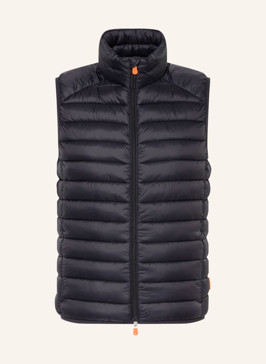 SAVE THE DUCK Quilted vest ADAM, Color: BLACK (Image 1)