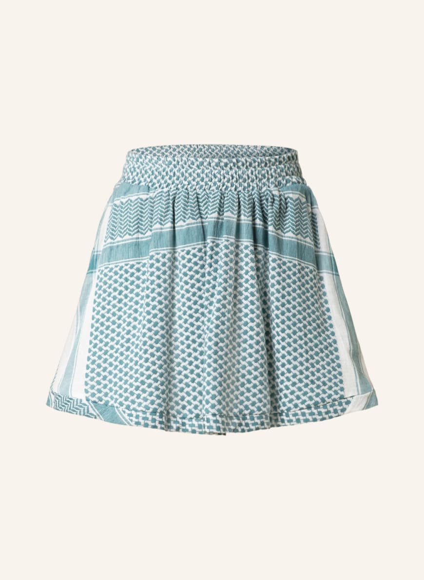SUMMERY COPENHAGEN Skirt, Color: WHITE/ TEAL(Image 1)