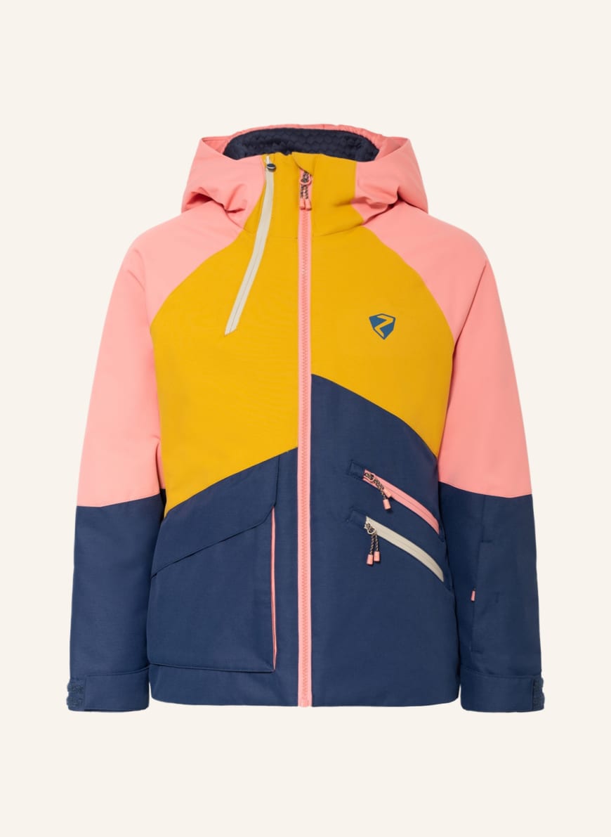inhoud staal Koe ziener Ski jacket ARUMA in blue/ dark yellow/ pink | Breuninger