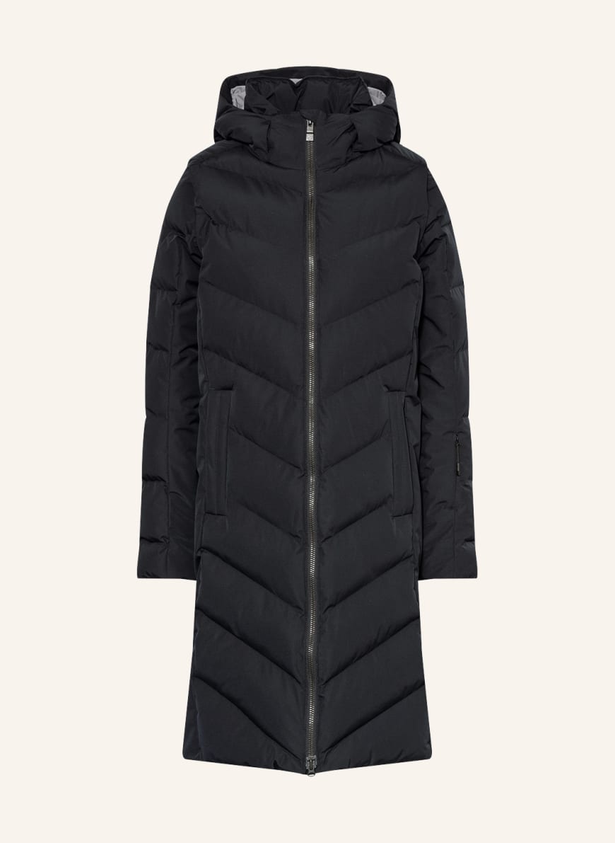 ziener Quilted coat TELSE with detachable sleeves, Color: BLACK(Image 1)