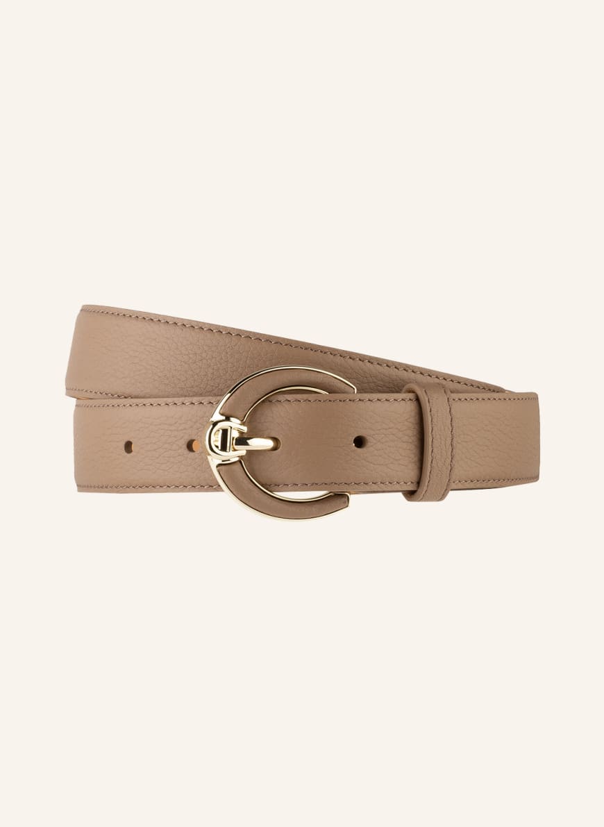 AIGNER Leather belt, Color: LIGHT BROWN (Image 1)