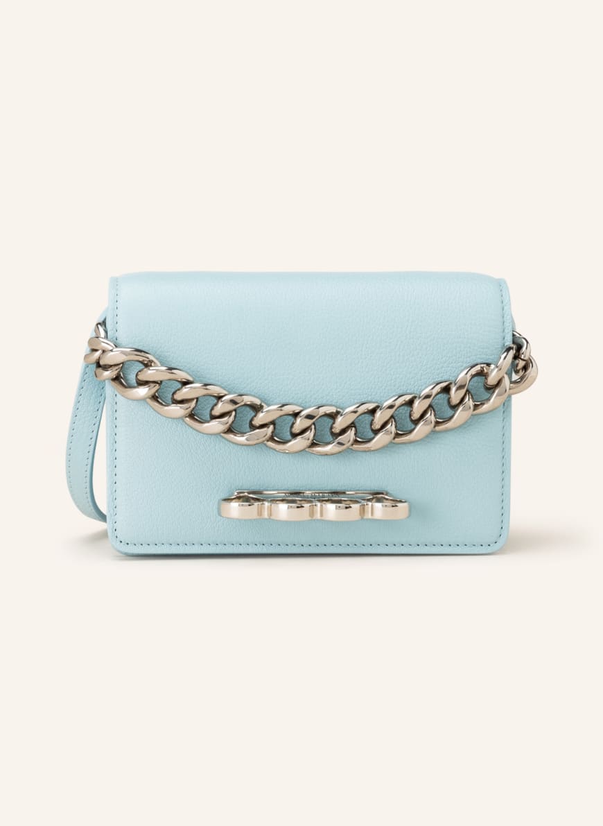 Alexander McQUEEN Shoulder bag THE FOUR RING MINI, Color: LIGHT BLUE(Image 1)