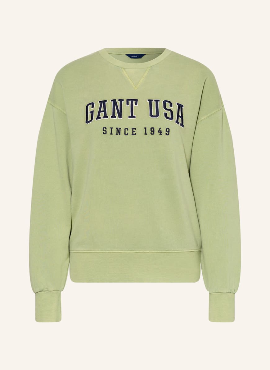 GANT Sweatshirt, Color: LIGHT GREEN (Image 1)