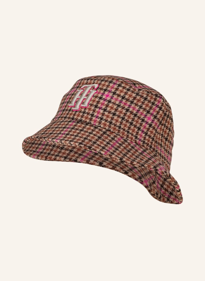 TOMMY HILFIGER Bucket-Hat, Farbe: PINK/ BRAUN (Bild 1)