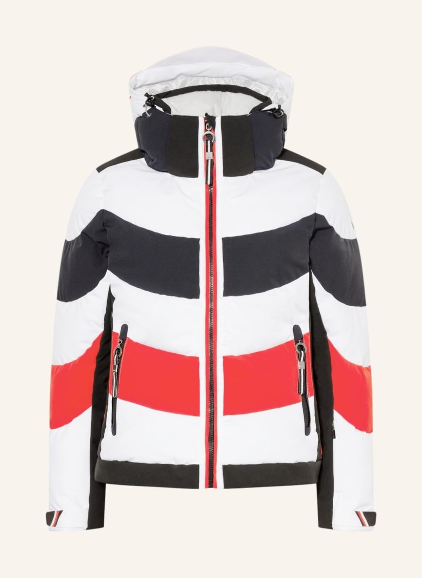 LUHTA Ski jacket HALLELA, Color: WHITE/ BLACK/ RED (Image 1)
