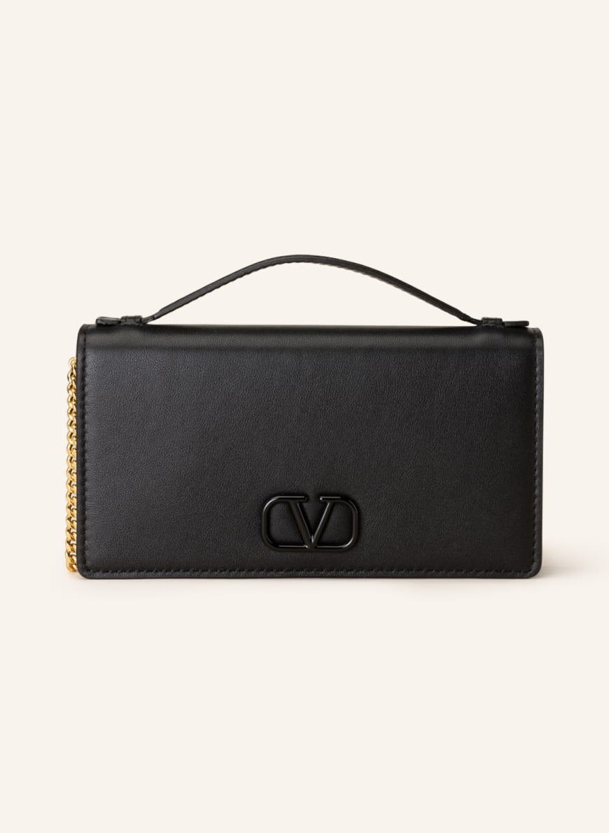 VALENTINO GARAVANI Neck wallet VLOGO SIGNATURE, Color: BLACK (Image 1)