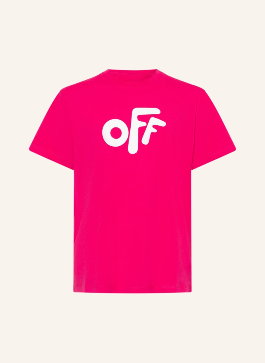 Off-White T-Shirt , Farbe: FUCHSIA (Bild 1)