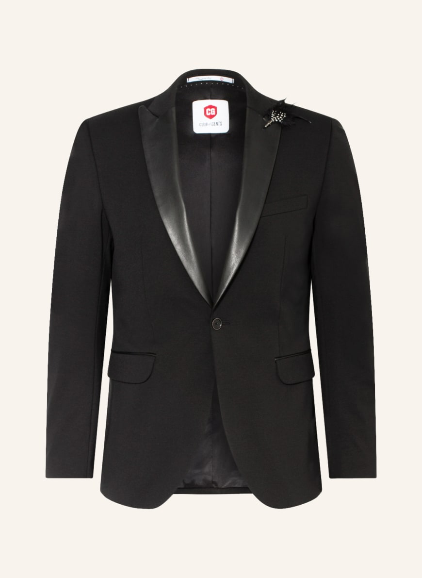 CG - CLUB of GENTS Dinner jacket PAT slim fit in jersey, Color: BLACK(Image 1)