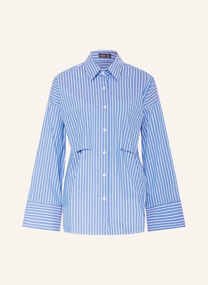 van Laack Shirt blouse LEVKE, Color: LIGHT BLUE/ WHITE (Image 1)
