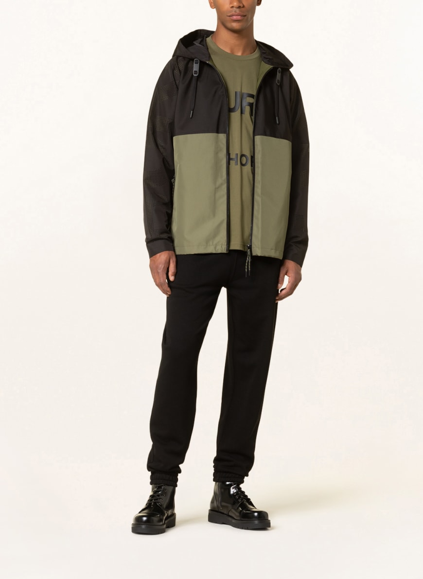 BURBERRY Jacket COMPTON in black/ olive | Breuninger