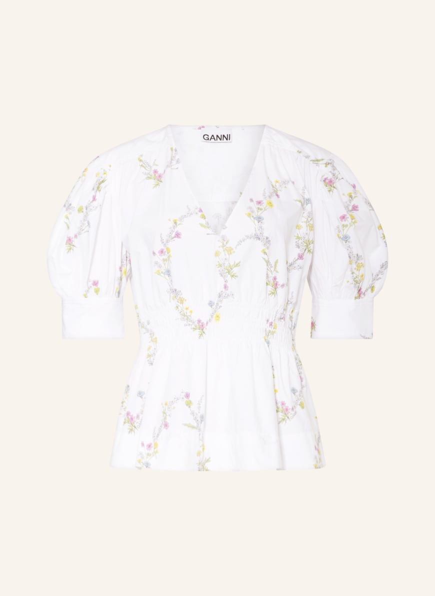 GANNI Shirt blouse, Color: WHITE (Image 1)