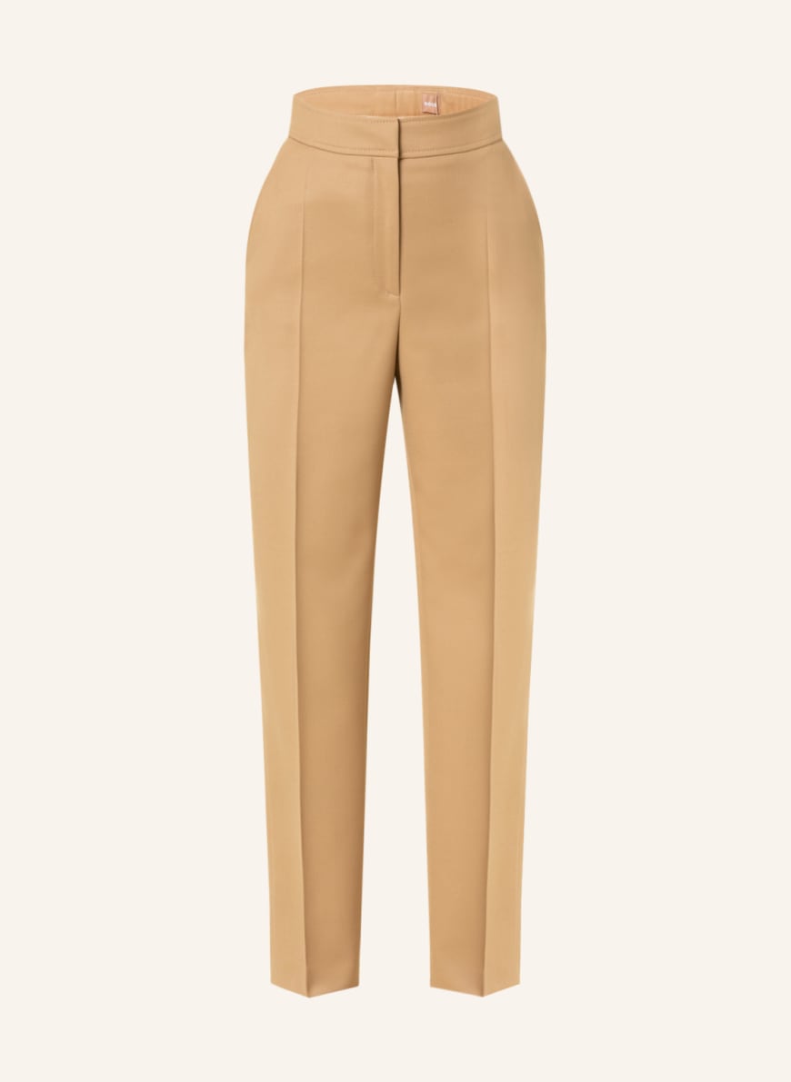 BOSS Trousers TUSARA, Color: CAMEL (Image 1)