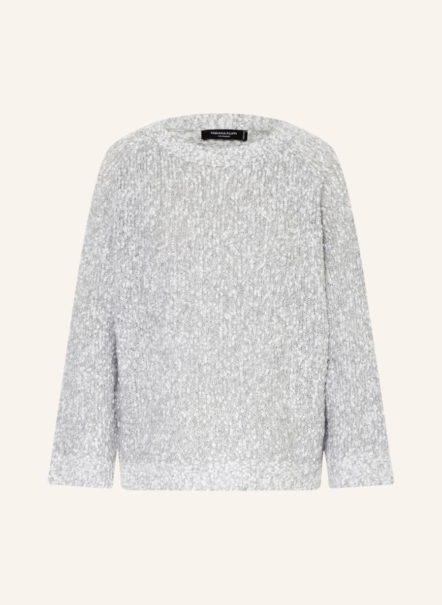 FABIANA FILIPPI Sweater with sequins, Color: WHITE/ LIGHT GRAY (Image 1)