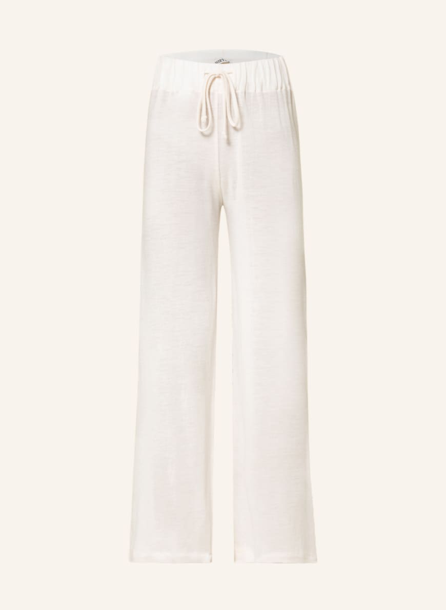 MIRYAM Knit trousers made of merino wool , Color: WHITE (Image 1)