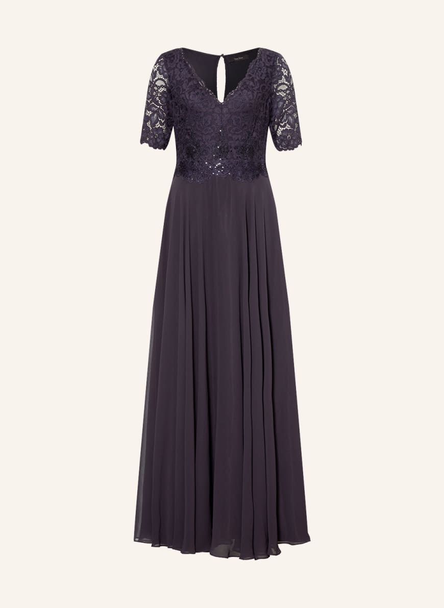 Vera Mont Evening dress with lace, Color: DARK BLUE (Image 1)