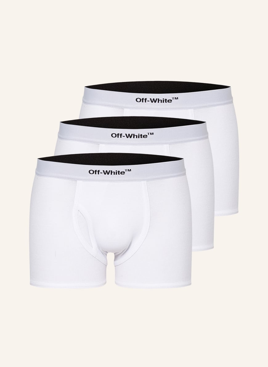 Off-White 3-pack boxer shorts, Color: WHITE(Image 1)