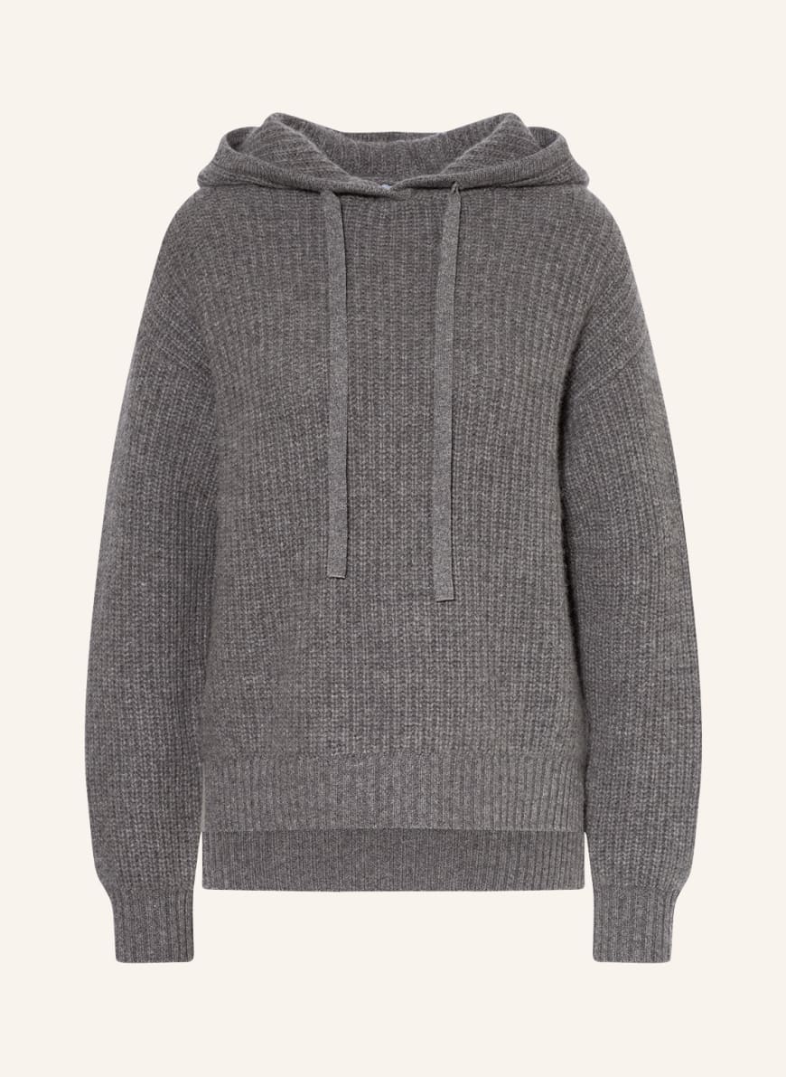 MRS & HUGS Knit hoodie in cashmere, Color: GRAY(Image 1)