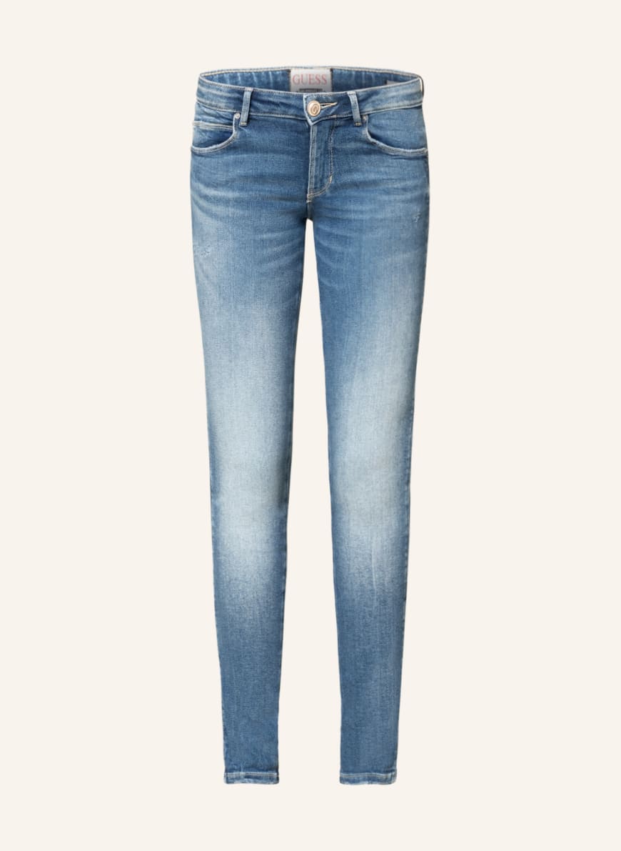 GUESS Skinny jeans with decorative gems, Color: CCYM CALICYCLE MID (Image 1)