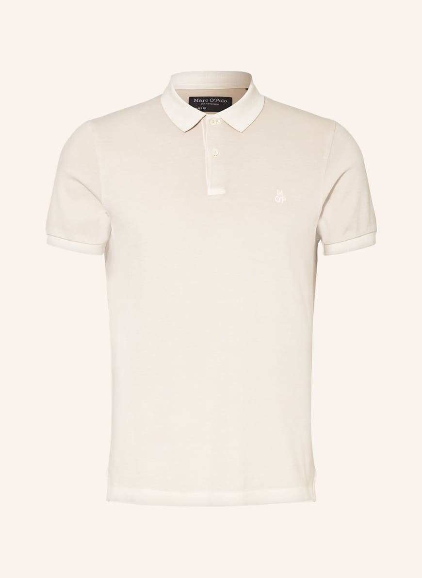 Marc O'Polo Piqué polo shirt shaped fit, Color: CREAM (Image 1)