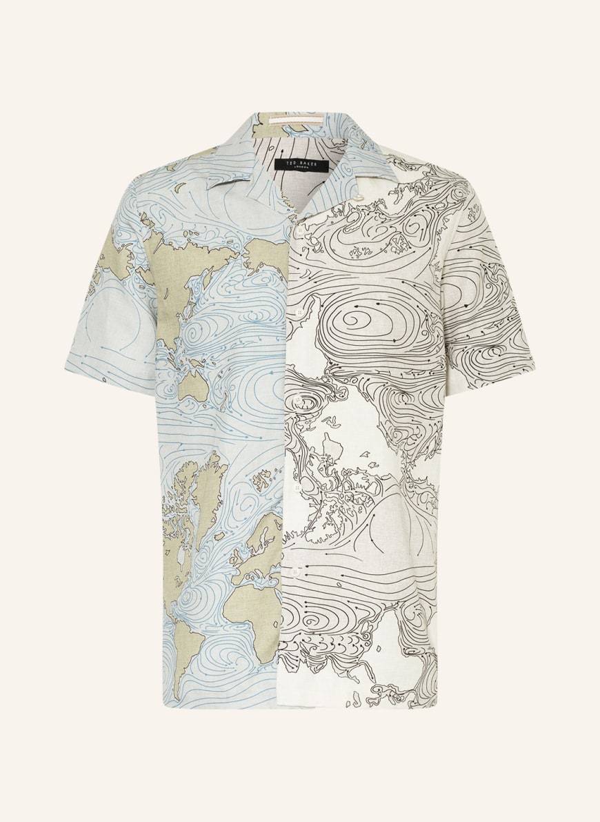 TED BAKER Resorthemd GRALEY Comfort Fit, Farbe: HELLGRAU/ SCHWARZ/ ECRU (Bild 1)