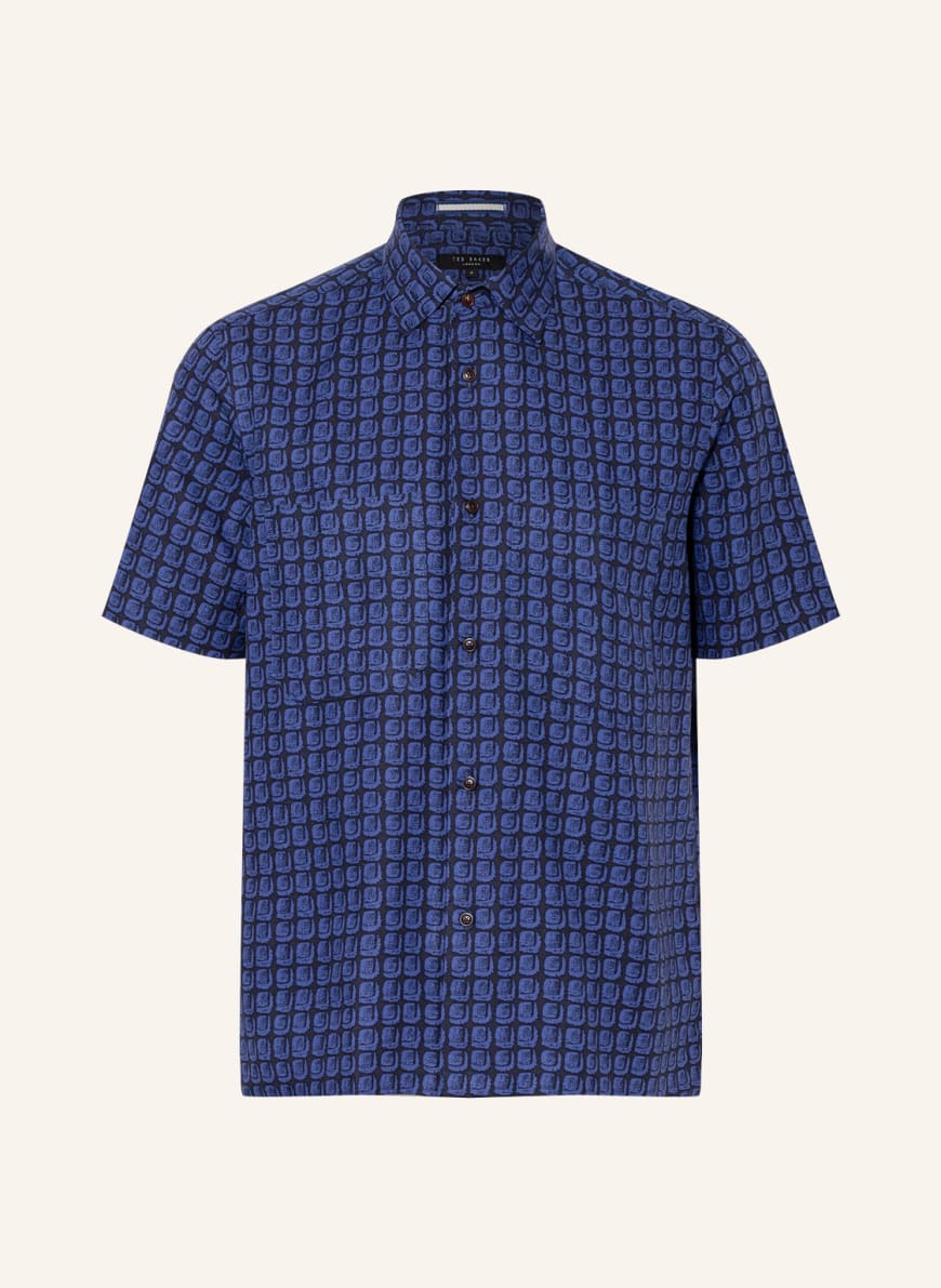 TED BAKER Kurzarm-Hemd RIKKE Comfort Fit , Farbe: DUNKELBLAU/ SCHWARZ (Bild 1)