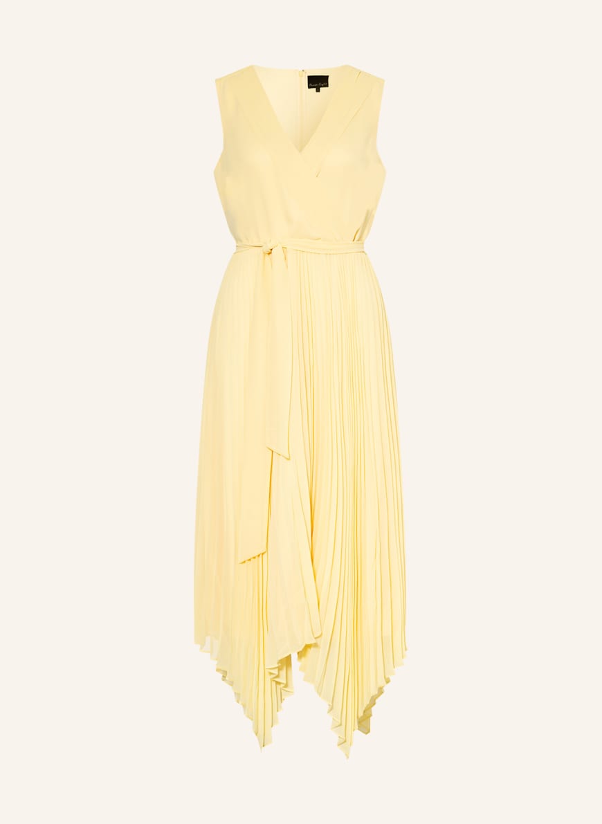 Phase Eight Pleated dress DATRITA in wrap look , Color: YELLOW (Image 1)