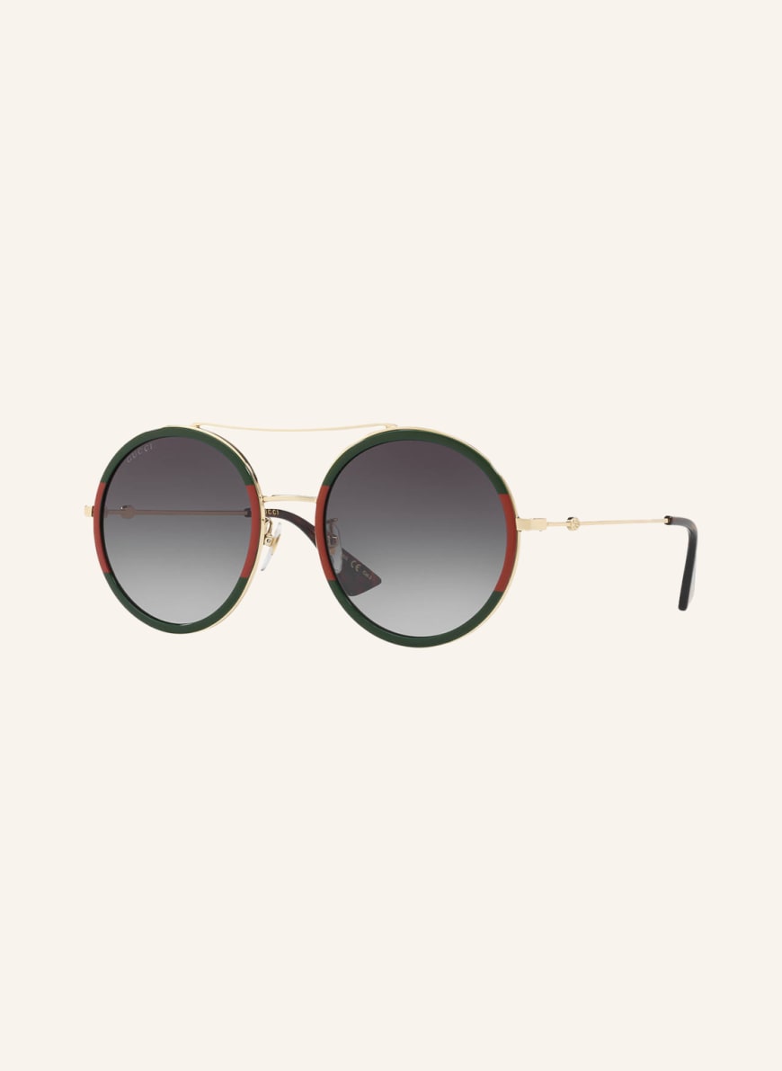 GUCCI Sunglasses GG0061S, Color: 4470J1 - GOLD/ GRAY GRADIENT (Image 1)