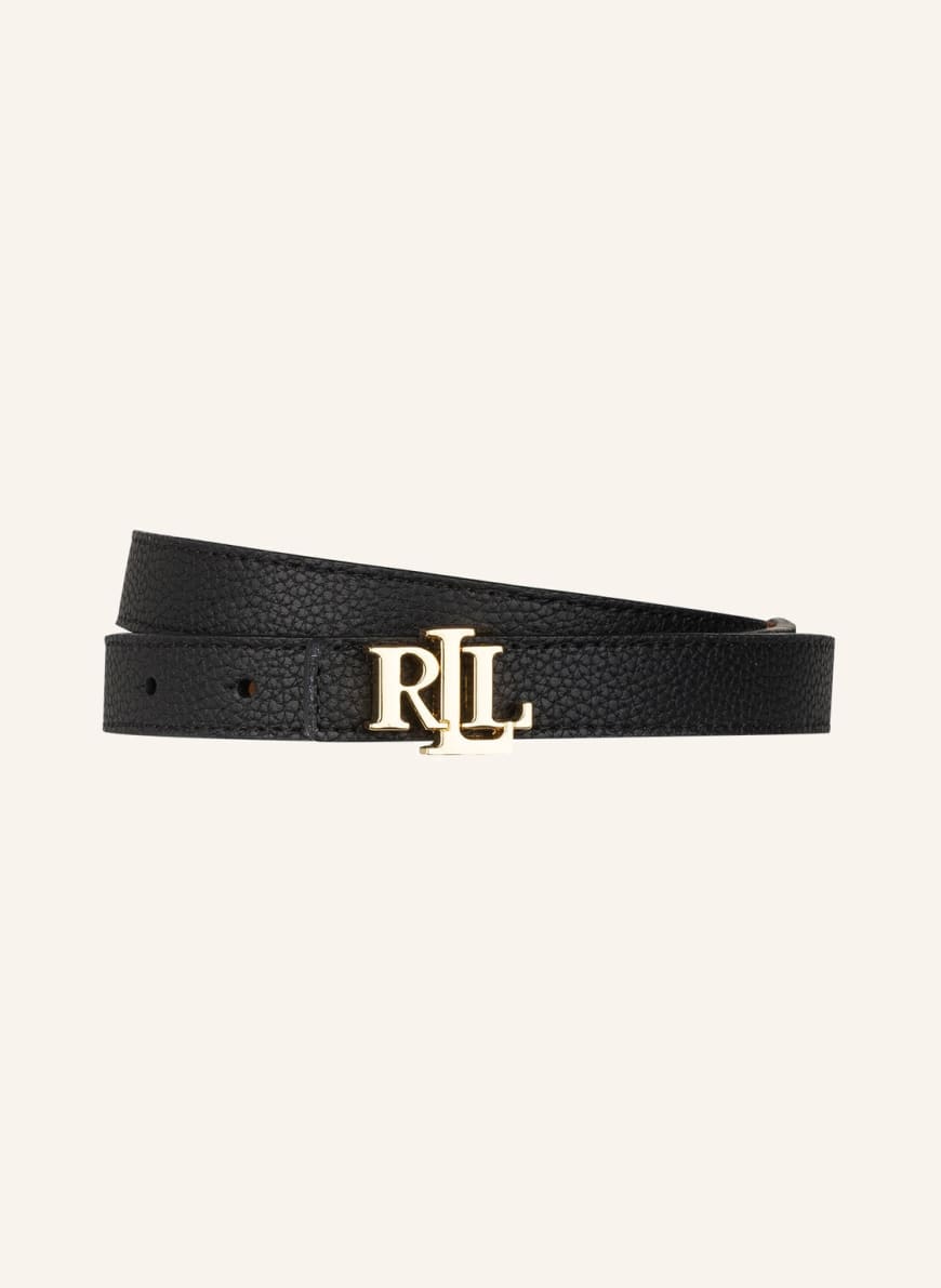 LAUREN RALPH LAUREN Reversible leather belt, Color: BLACK/ BROWN (Image 1)
