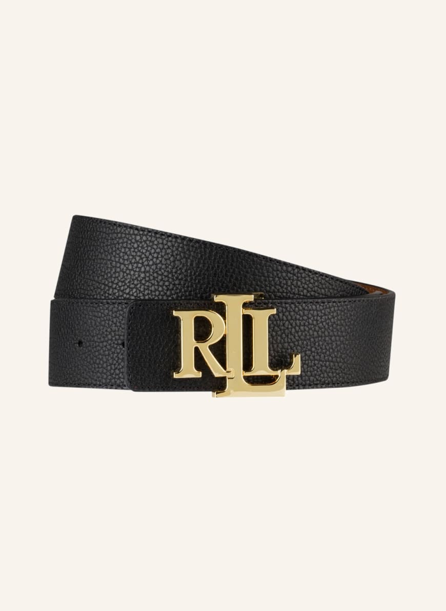 LAUREN RALPH LAUREN Reversible leather belt , Color: BLACK/ BROWN (Image 1)