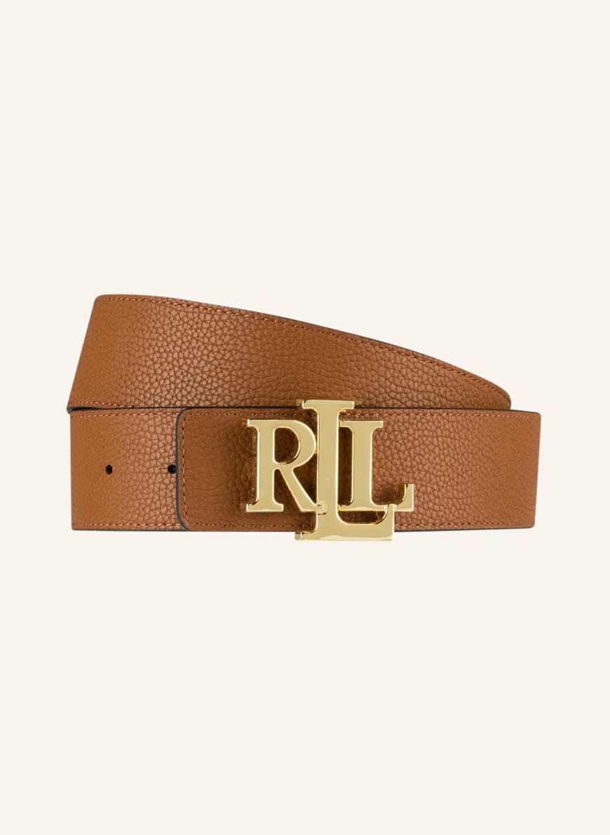 LAUREN RALPH LAUREN Reversible leather belt in black/ brown | Breuninger