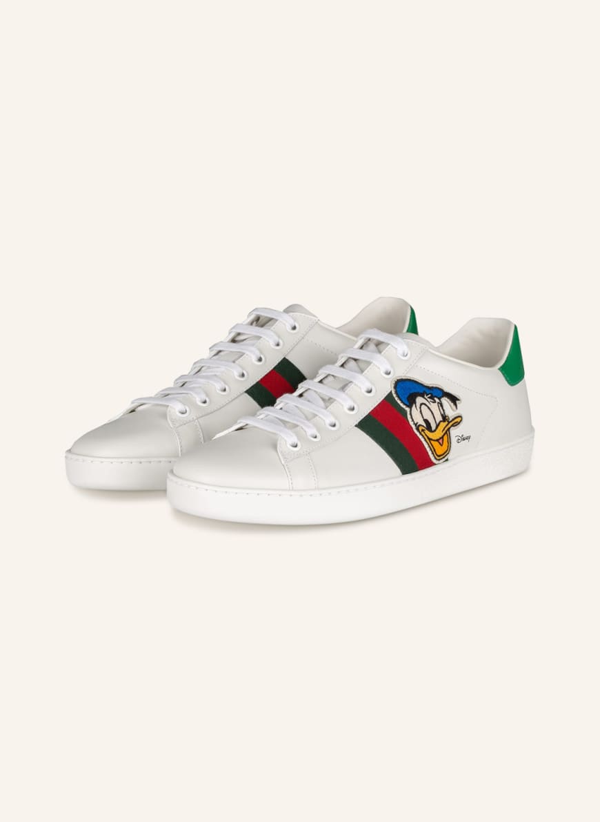GUCCI ACE in weiss/ grün/ rot |
