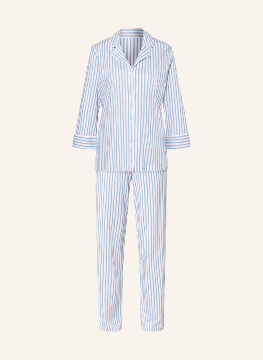 LAUREN RALPH LAUREN Pajamas with 3/4 sleeves, Color: LIGHT BLUE (Image 1)