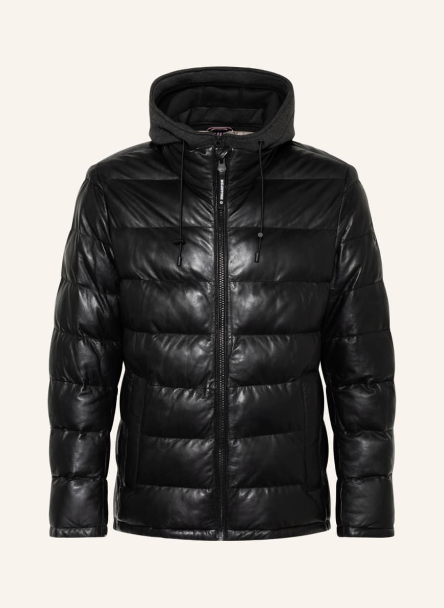 MILESTONE Leather jacket MS-CLAUDIO, Color: BLACK (Image 1)