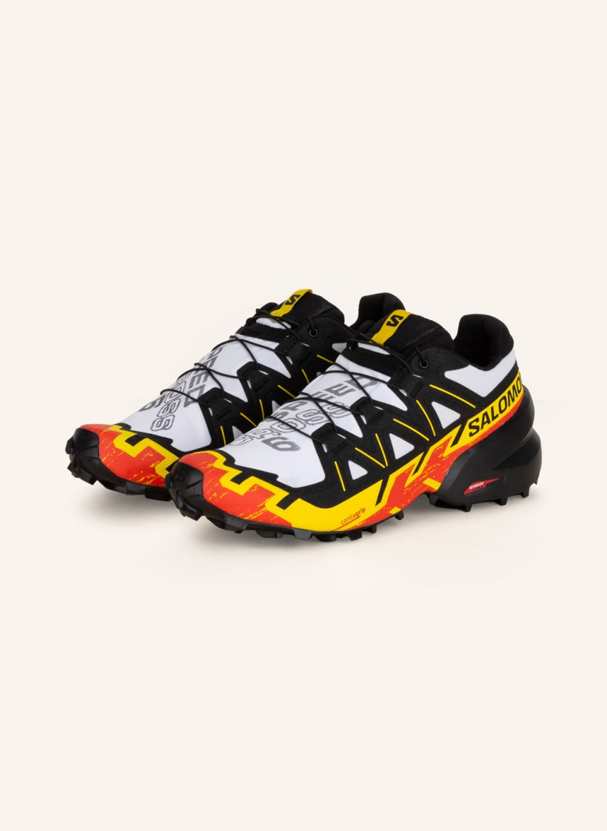 SALOMON Trailrunning-Schuhe SPEEDCROSS 6, Farbe: WEISS/ SCHWARZ/ ROT (Bild 1)